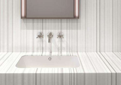 Corian Solid Surface Silver Linear