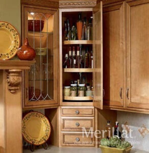 Angled Cabinet Lazy Susan