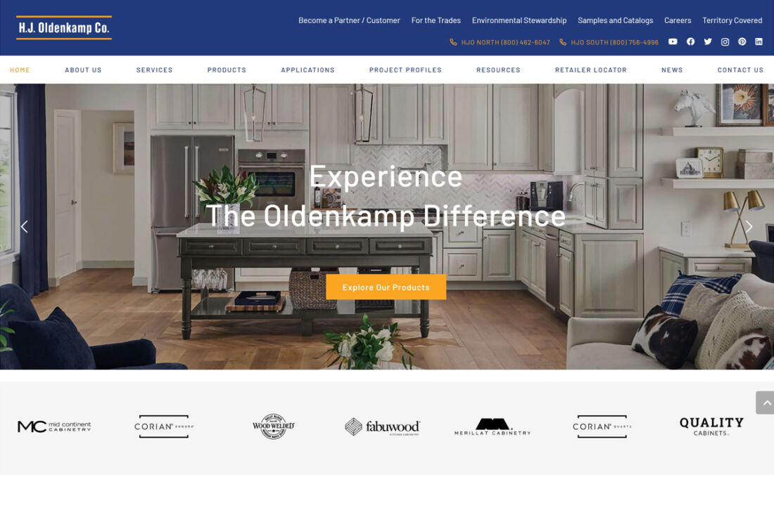 A preview of what the new website looks like.