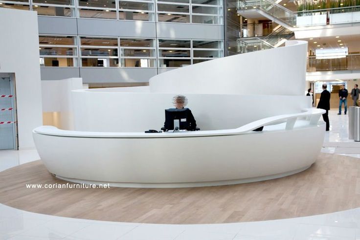 Corian Solid Surface in Healthcare - Front Desk Area